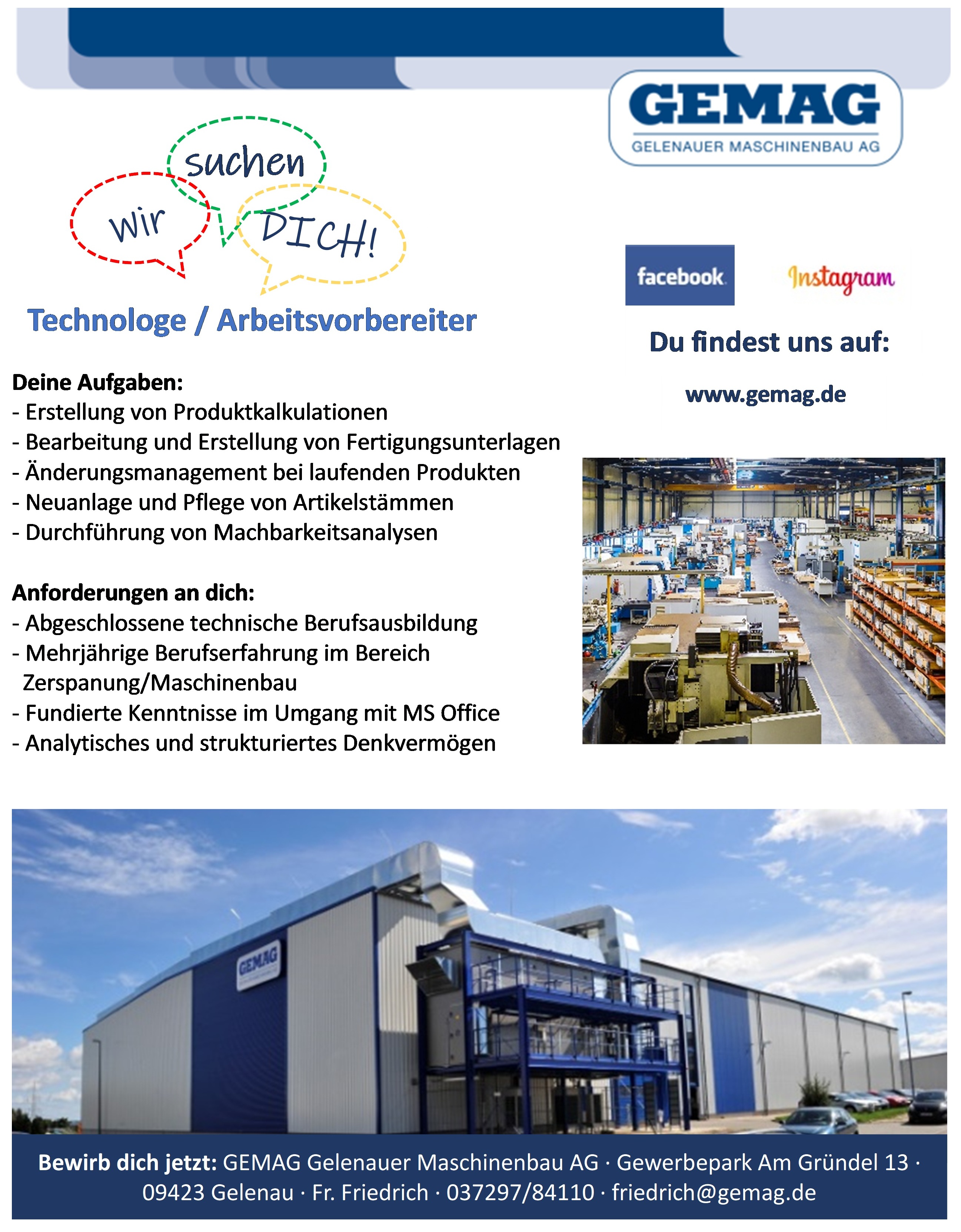 Anzeige Technologe AV