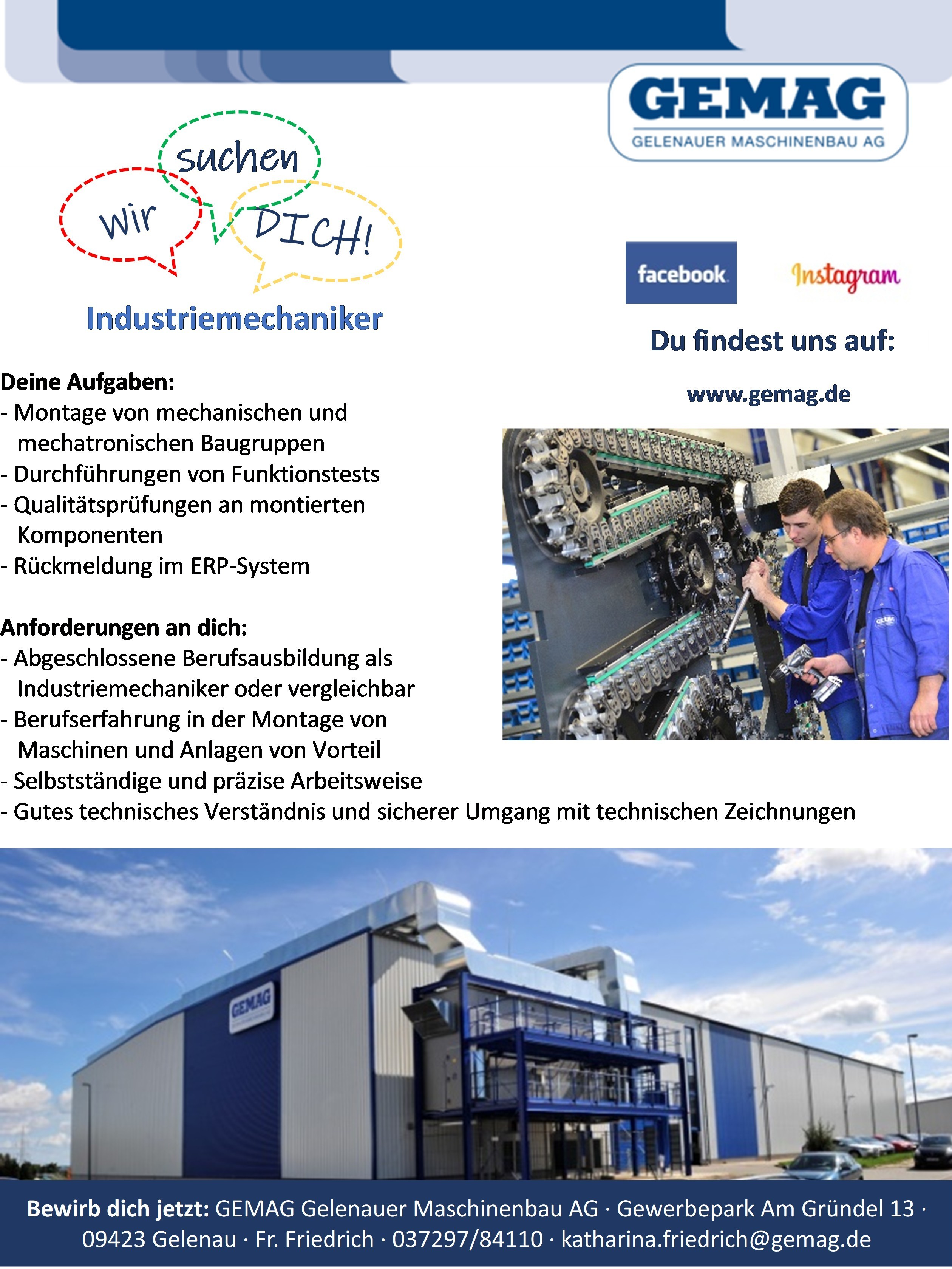 Stellenausschreibung Montage